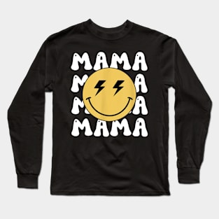 Mama One Happy Dude Birthday Family Matching Bolt Face Long Sleeve T-Shirt